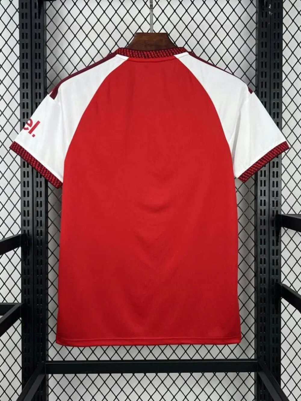 ARSENAL 2026-27 HOME JERSEY WITH EPL SLEEVE AND NO ROOM FOR RACISM BADGE